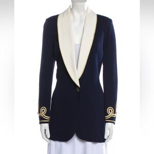 Vintage St. John Nautical Blazer Jacket Size 10 Large
